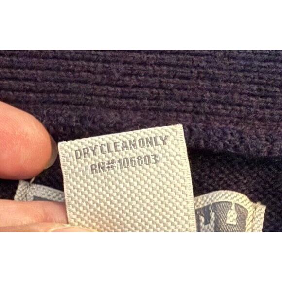 Duluth Trading Wool Torpedoman’s Sweater Mens LG Blue Shawl Collar 2-Button EUC - Picture 9 of 14